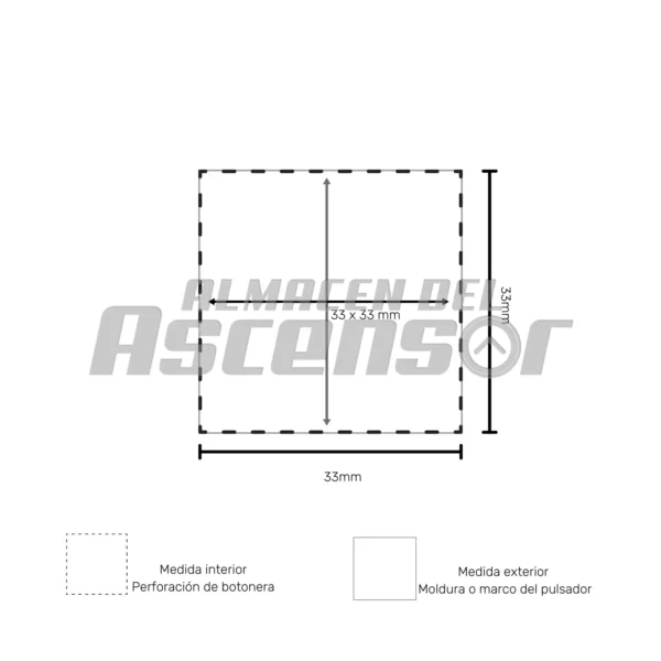 PULSADOR SCHINDLER 3300 BRAILLE (BOT. NR.59324318) - Imagen 4