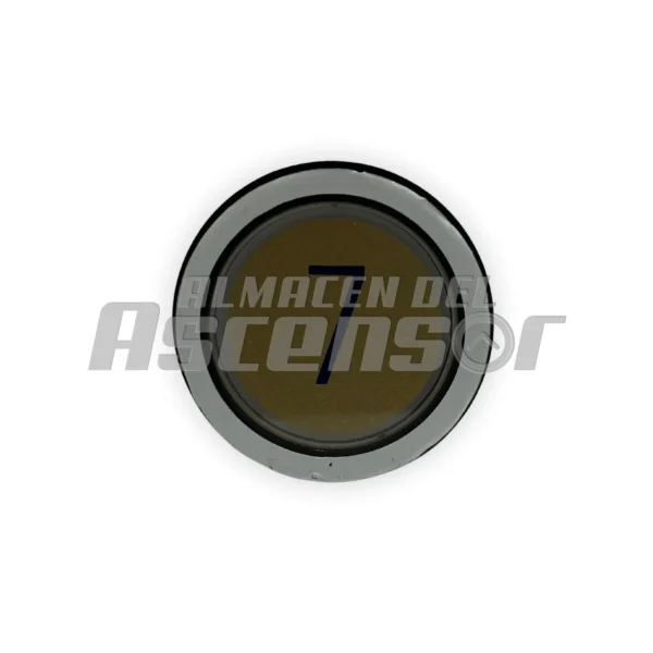 PULSADOR SCHINDLER D LED ROJO 24V 3PIN (AMARILLO-C/S)