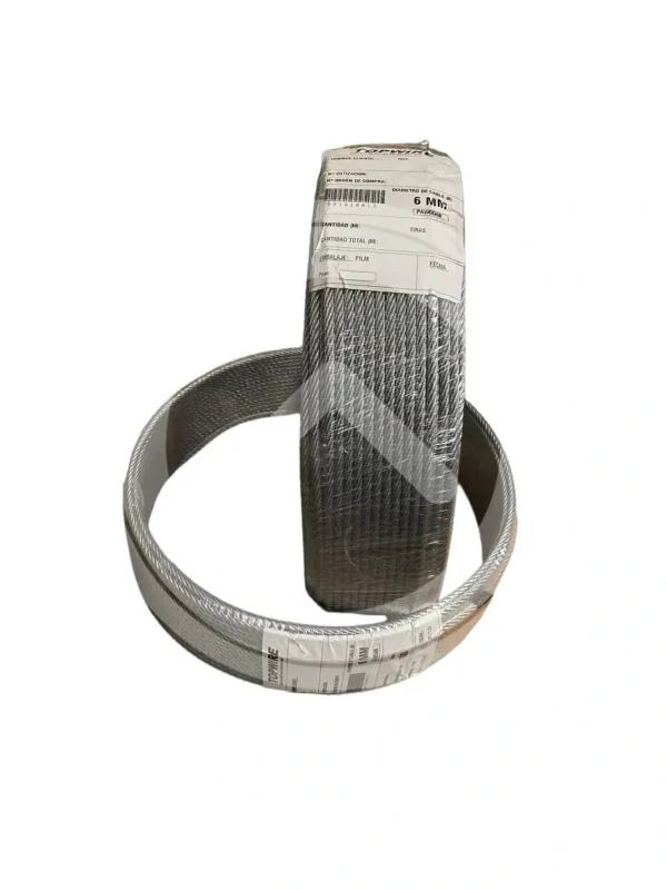 CABLE DE ACERO GUSTAV WOLF PARA LIMITADOR 8X19 Ø8 MM ALMA DE FIBRA SINTETICA (PAWOD8B) - Imagen 2