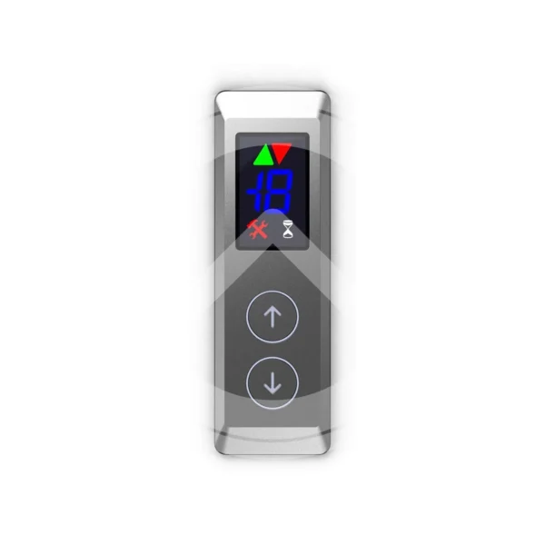BOTONERA AVOX PISO 2 PERFORACIONES + DISPLAY 7 SEGMENTOS (AV2072)