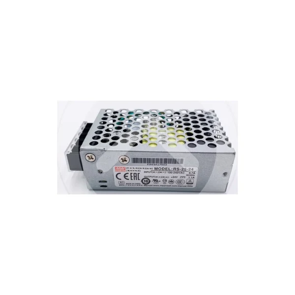 FUENTE DE PODER MW (RS-25-24) INPUT 100-240VAC 0.7A OUTPUT +24V 1.1A - Imagen 2