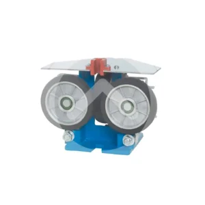 ZAPATA GUIA CON RUEDAS 150 X 24mm. GDX-02 (A) RIEL 10-16mm. Vel.3.5m/s